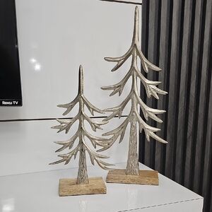 Silver Decorative Tree Sculptures